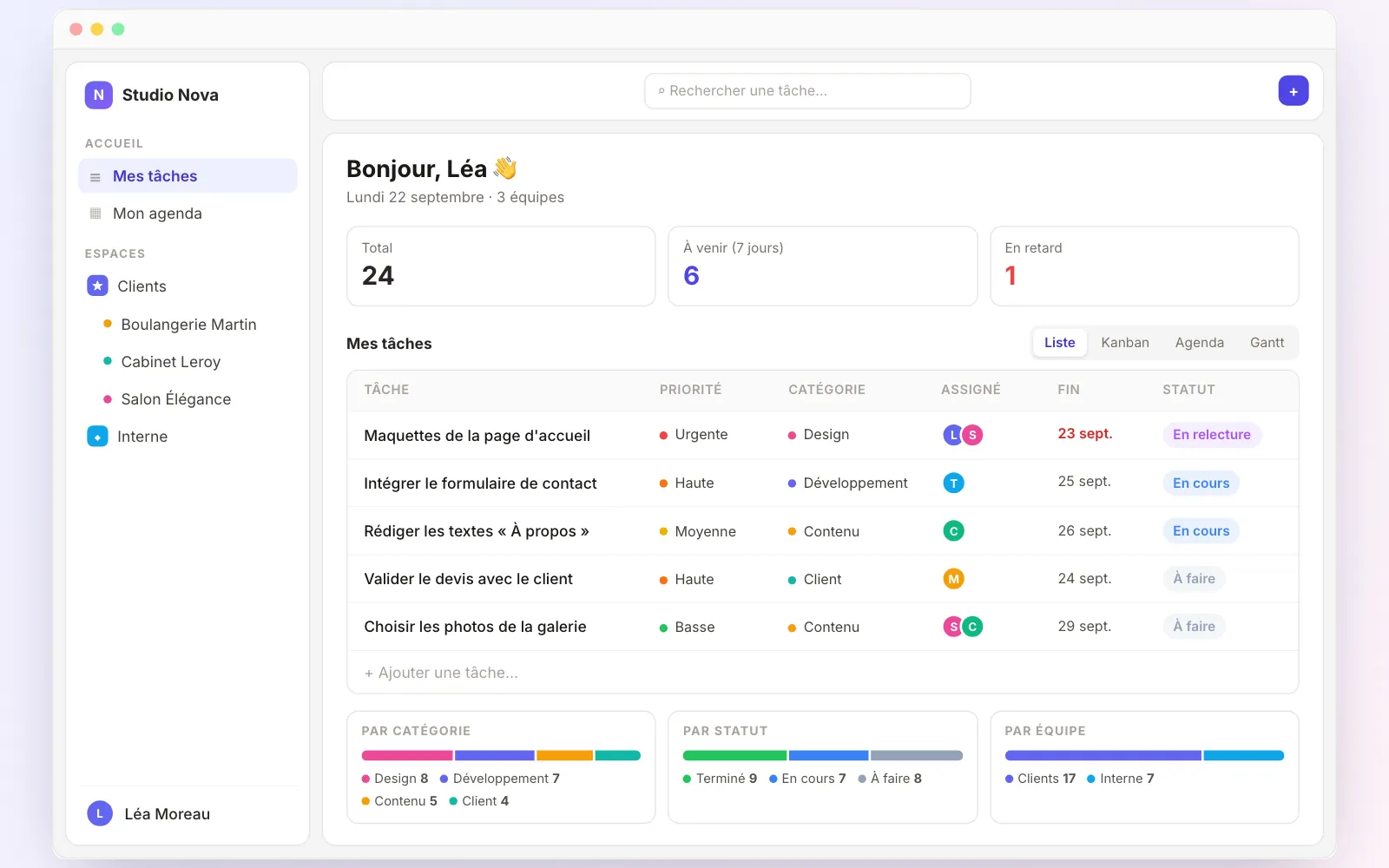 Teamly — aperçu 1 sur 4